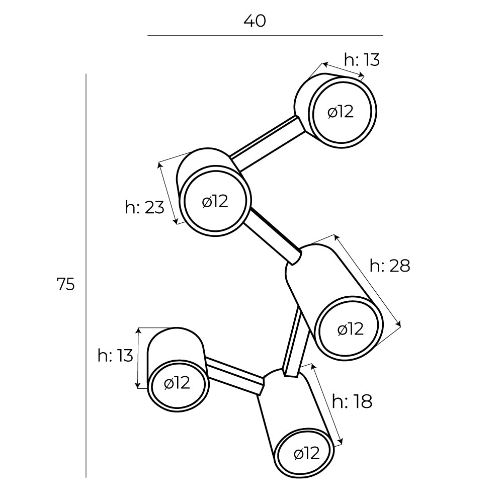 Laxer Sufitowa Czarna C0229