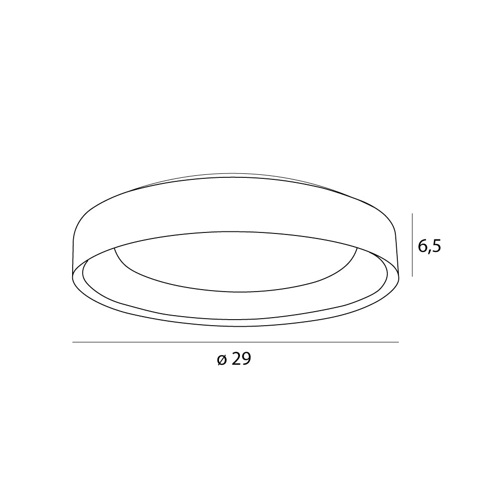 Plafon Tornado biały 29cm