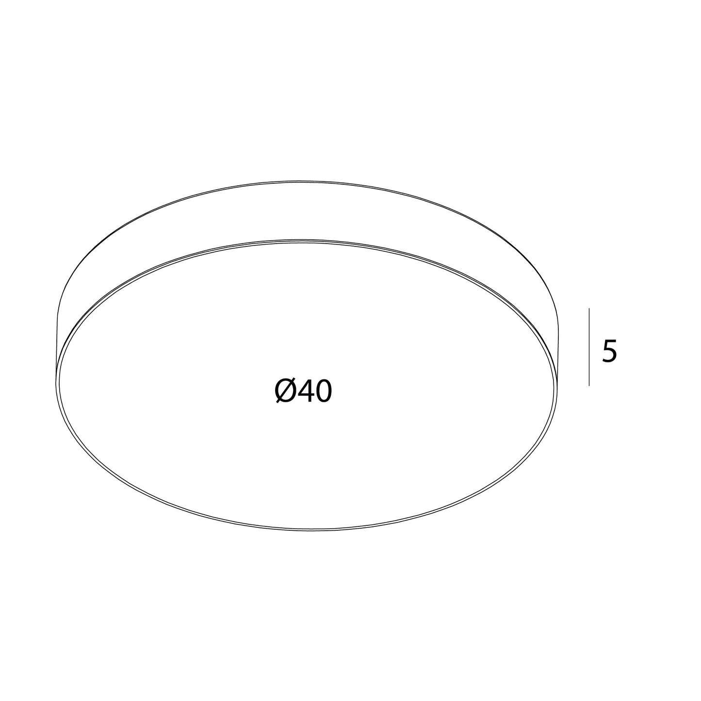 Plafon Lumos 36W czarny IP44