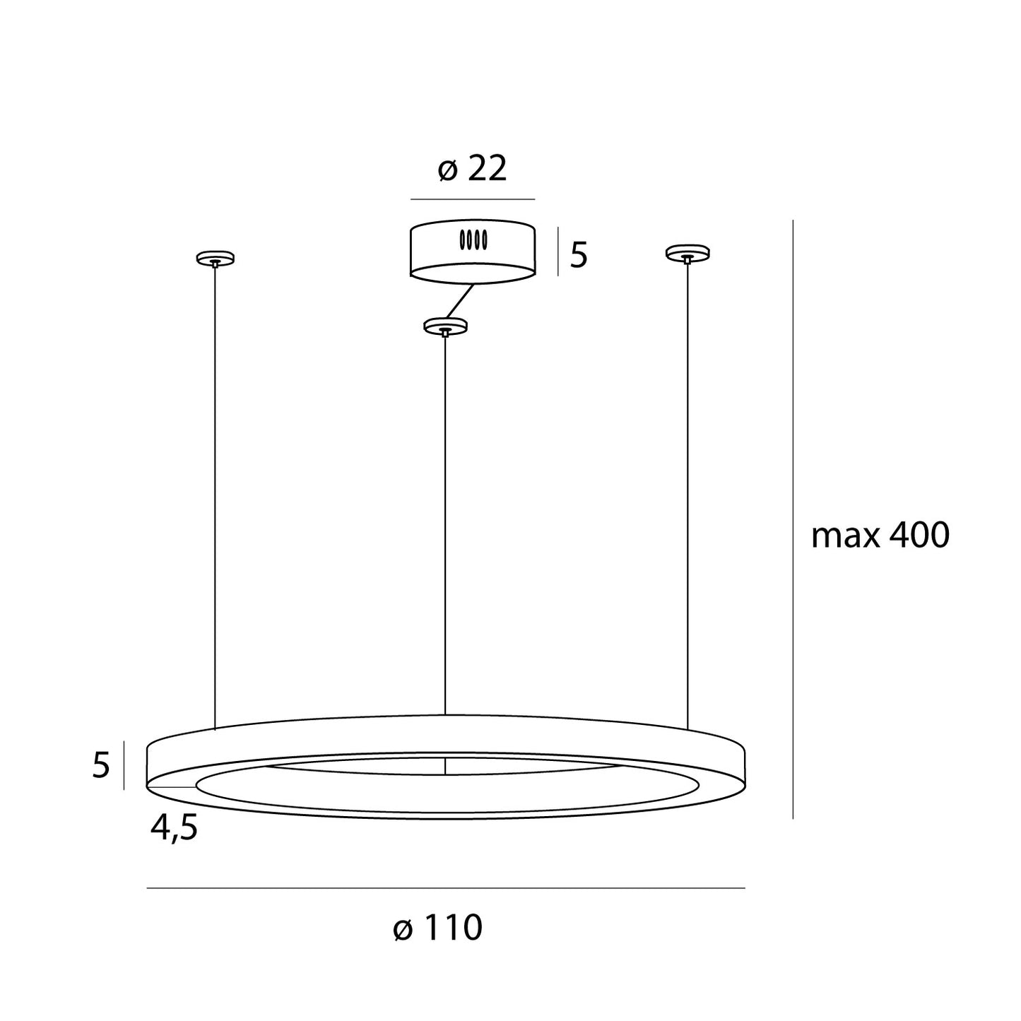 Luxury Pendant Lamp Gold Dimmable P0370D