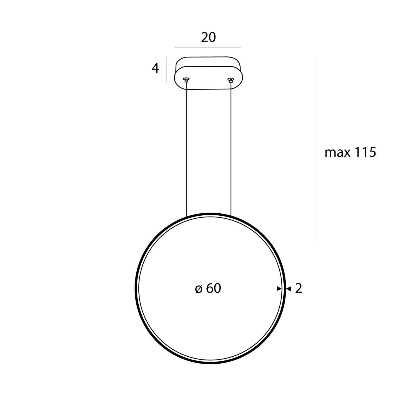 Spider Hanging Lamp Black