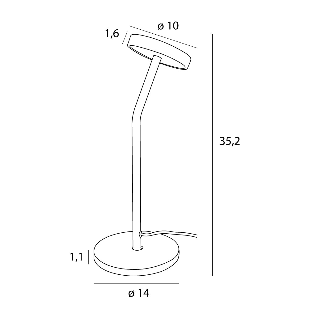 Ibiza lampa biurkowa czarna