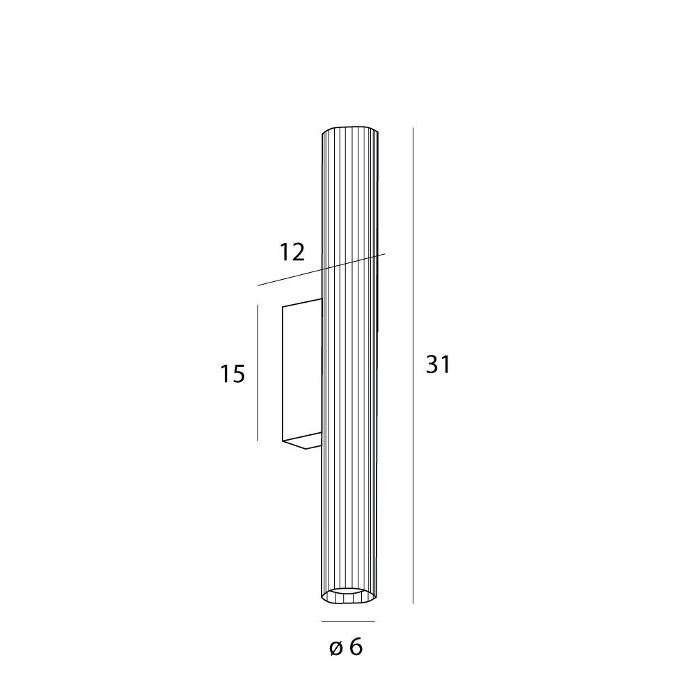 Fayette Kinkiet Czarny W0363