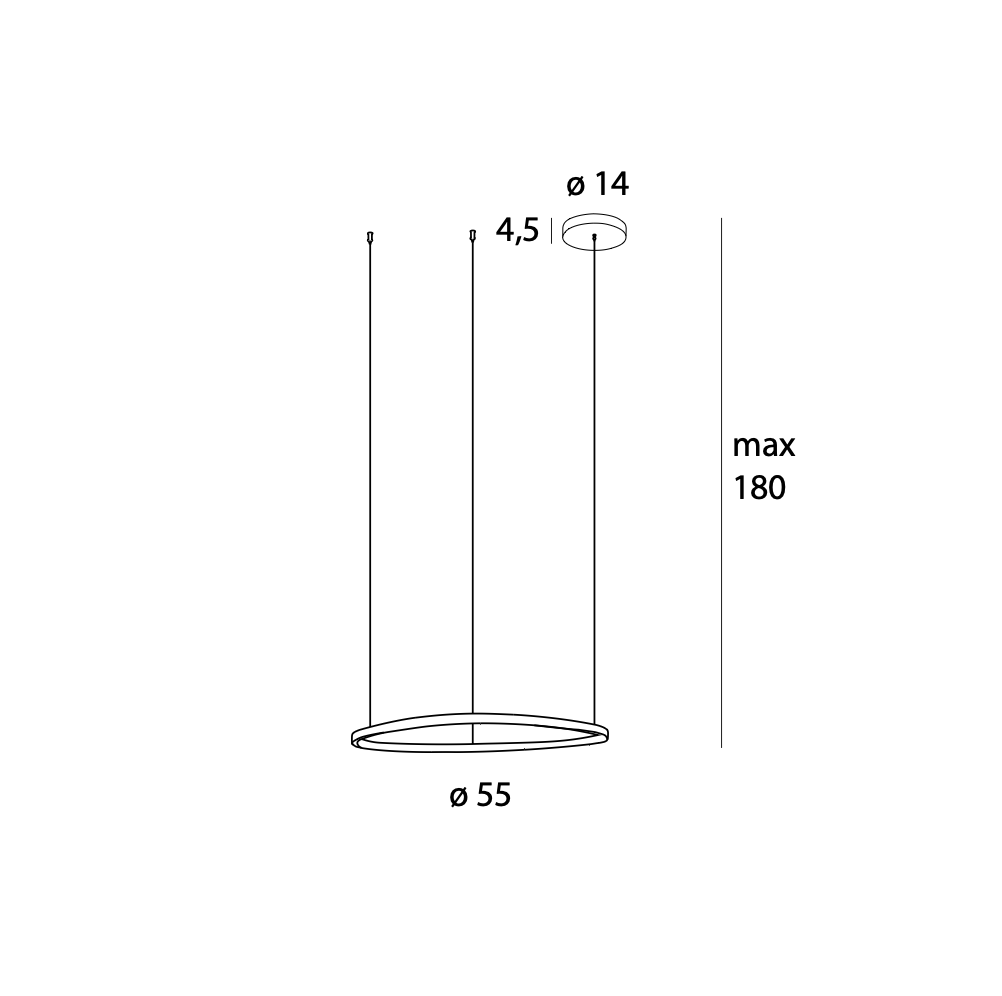 Cayenne Lampa Wisząca Miedź Szczotkowana P0605D