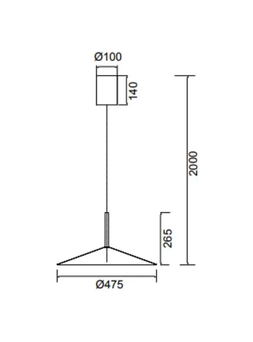 Calice Hanging Lamp White