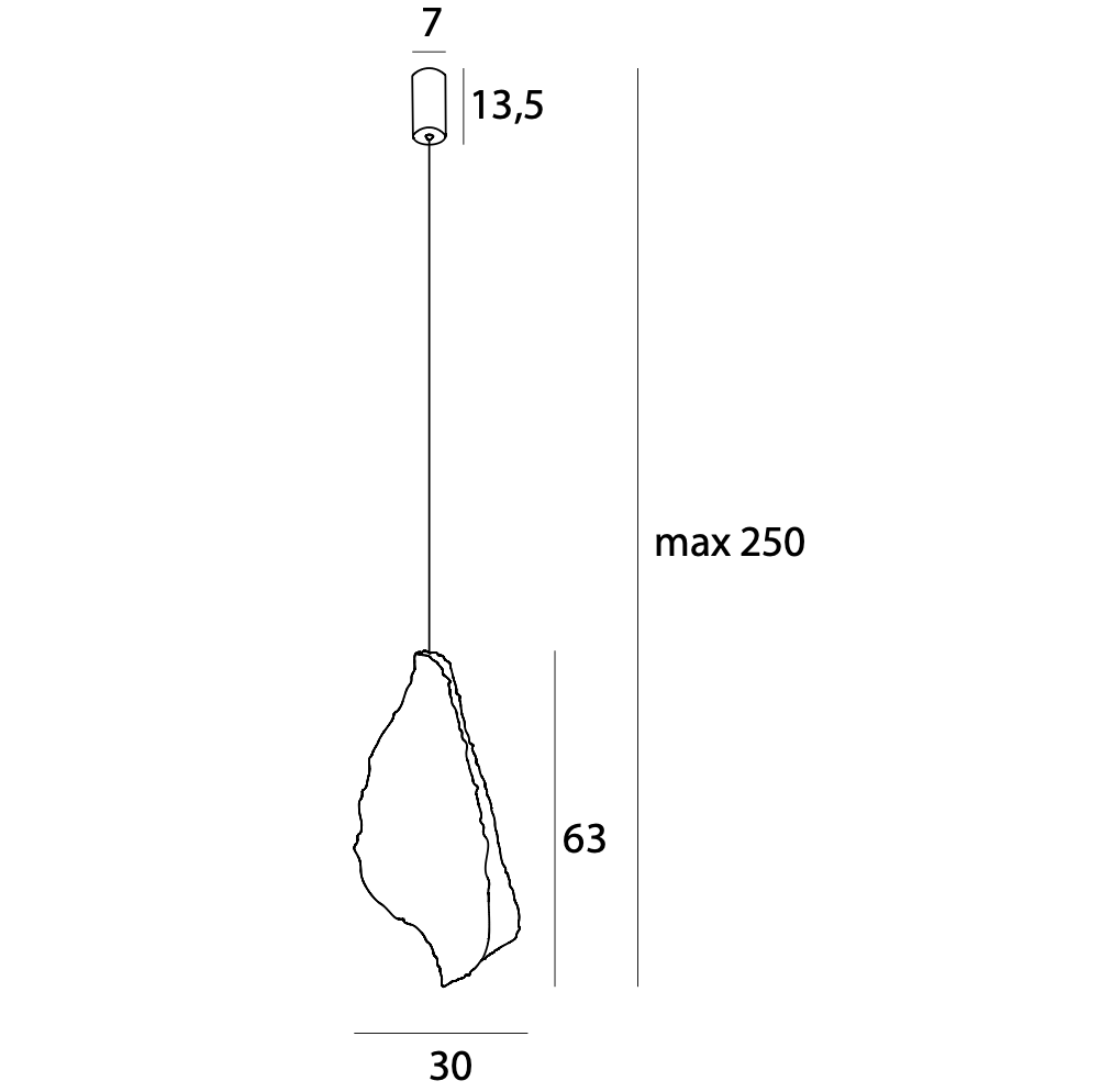 Concha Lampa Wisząca Biała