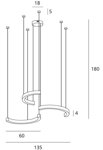 Lotus Pendant Lamp Brushed Bronze P0571D