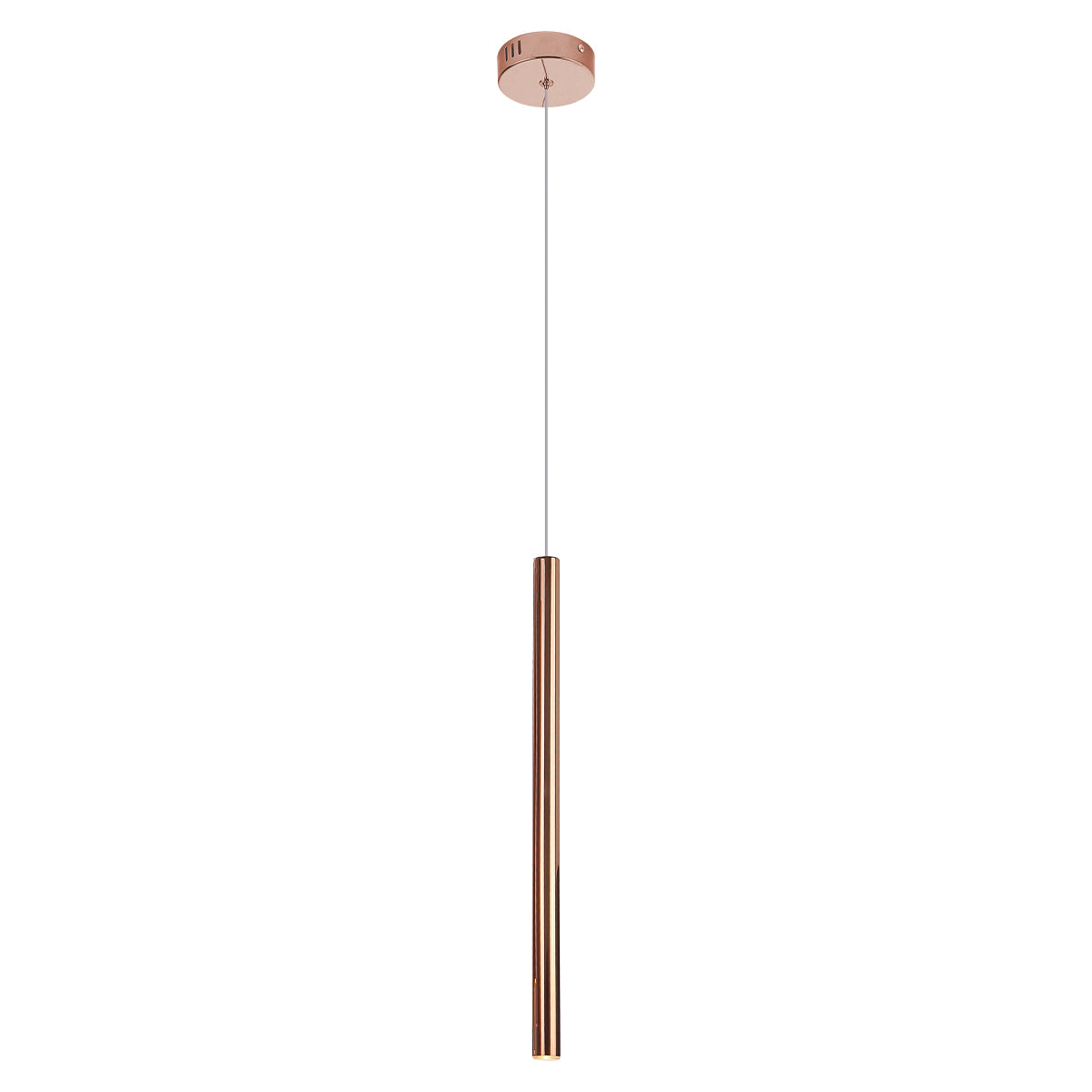 Organic I Copper Hanging Lamp