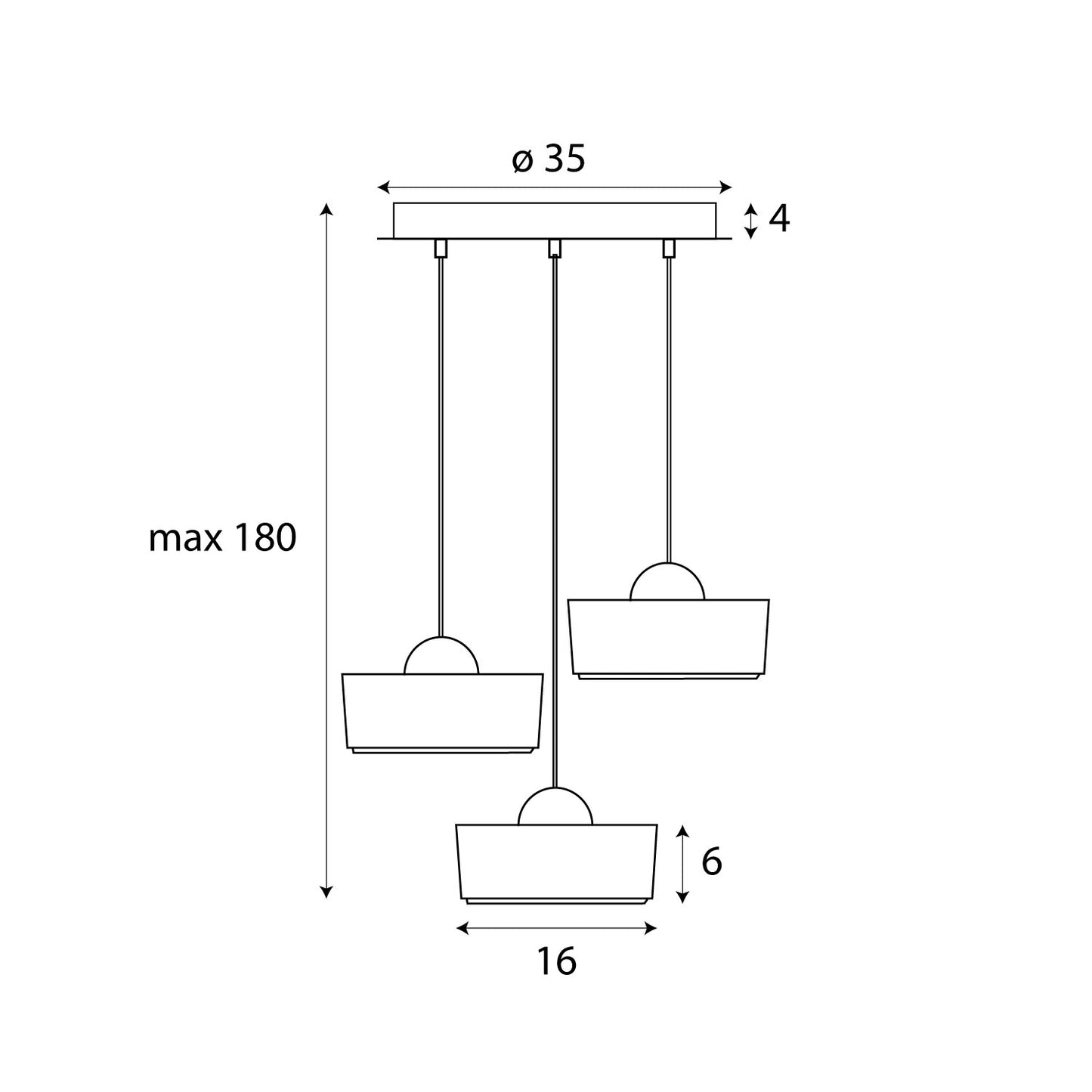 Lipari III Round Hanging Lamp