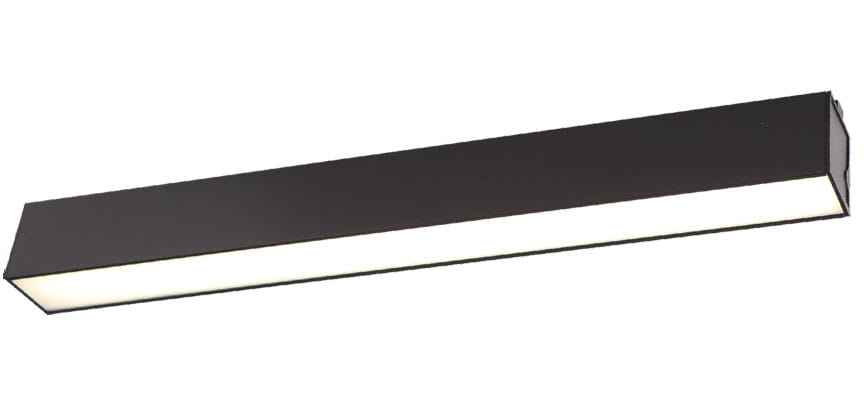 Lampa sufitowa linear 57cm czarna