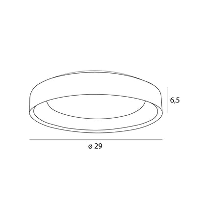 Plafon Tornado biały 29cm