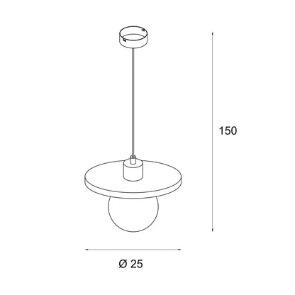 Dallas Pendant Lamp Gold