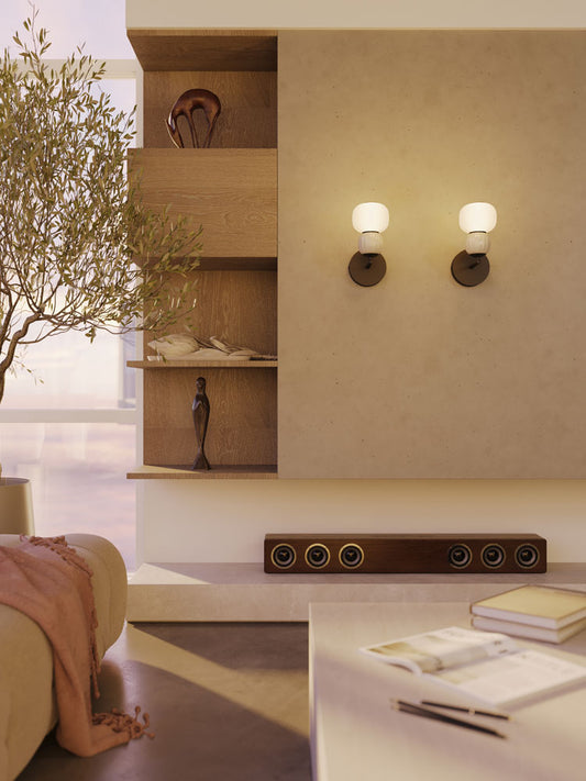 Modern kinkiet 5W opal light grey