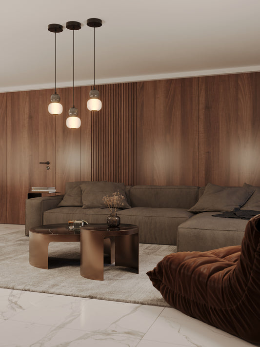 Lollipop Pendant Lamp Brass