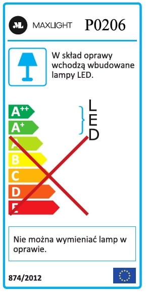 Organic Lampa Wisząca Chrom P0206D