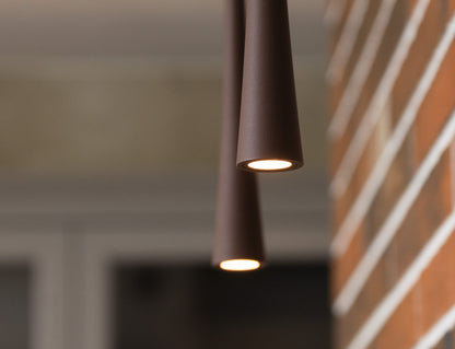 Coffee Large Black Hanging Lamp