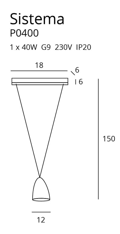 Monaco Pendant Lamp Gold P0423