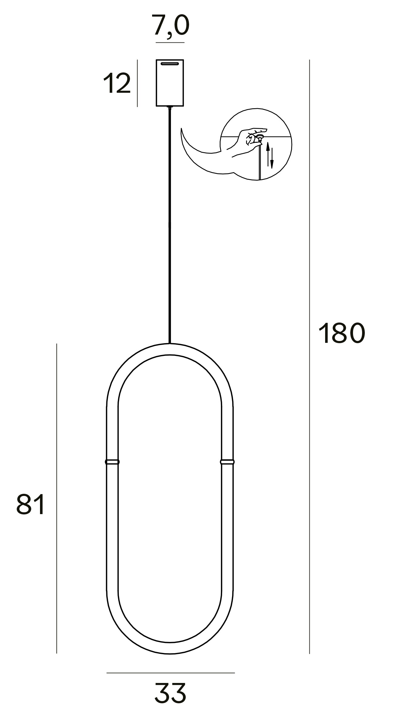 Olivia I Lampa Wisząca P0429D