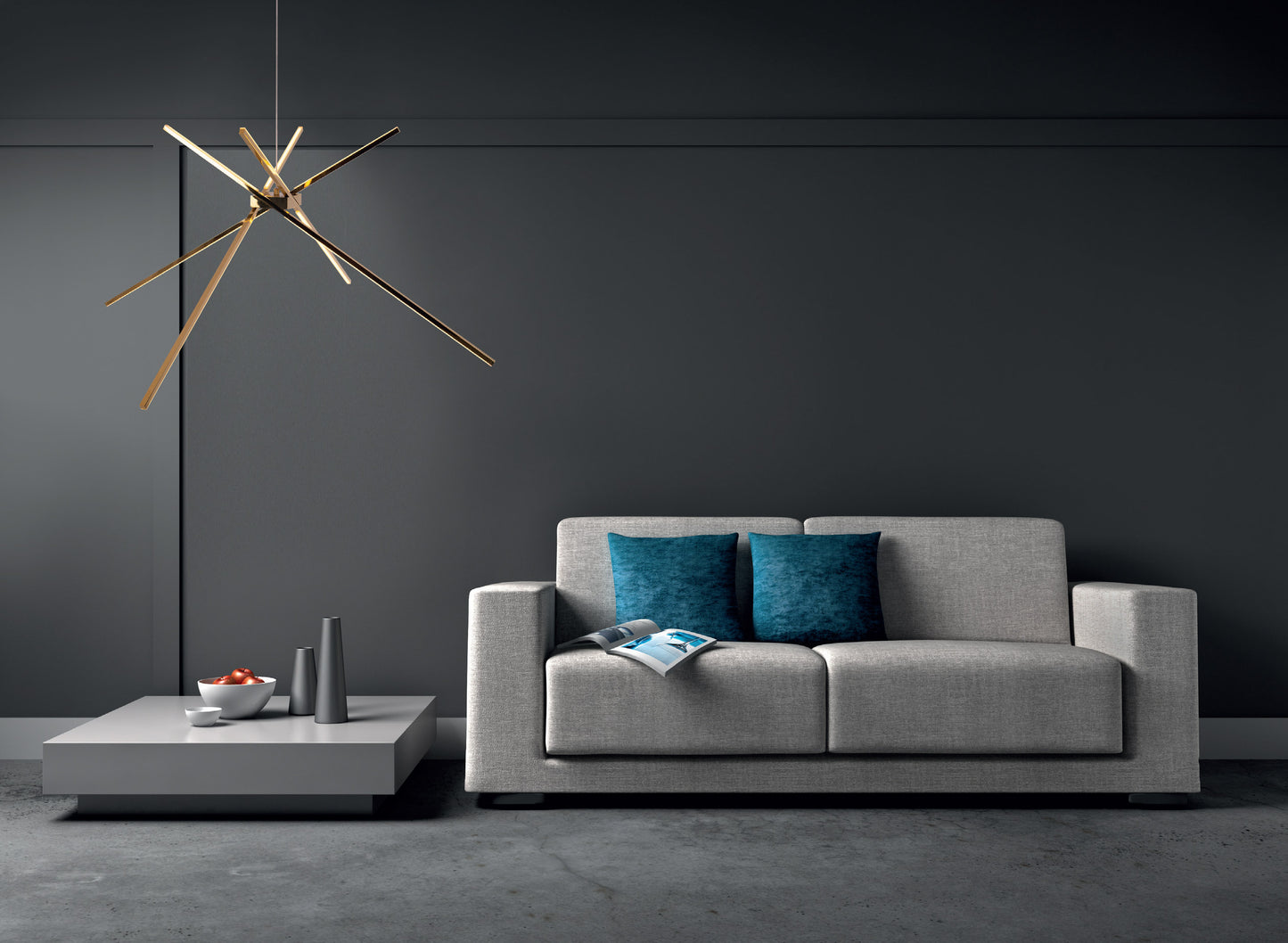 Spider Hanging Lamp Black