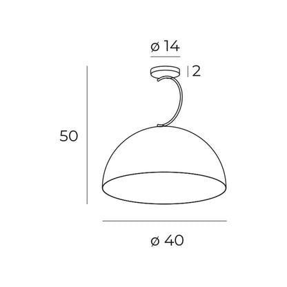 Twenty plafon czarny 40cm