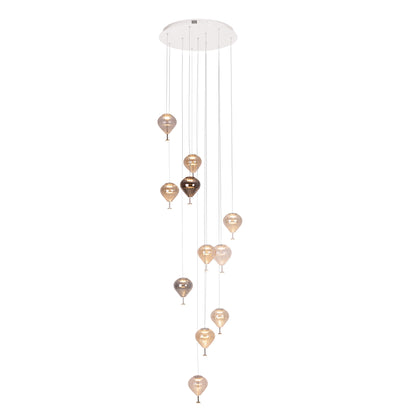 Lollipop Pendant Lamp Brass