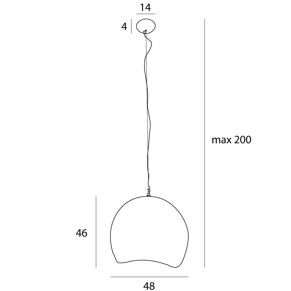 Pierre Lampa Wisząca Biała P0533