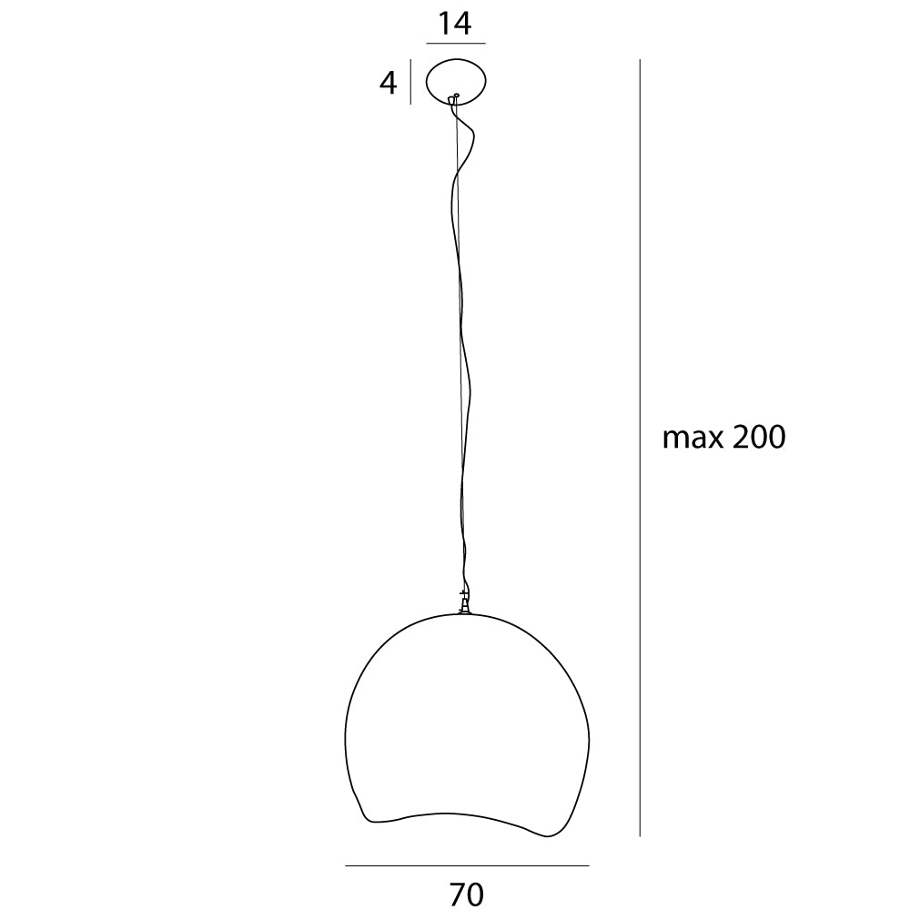 Pierre Lampa Wisząca Biała P0534