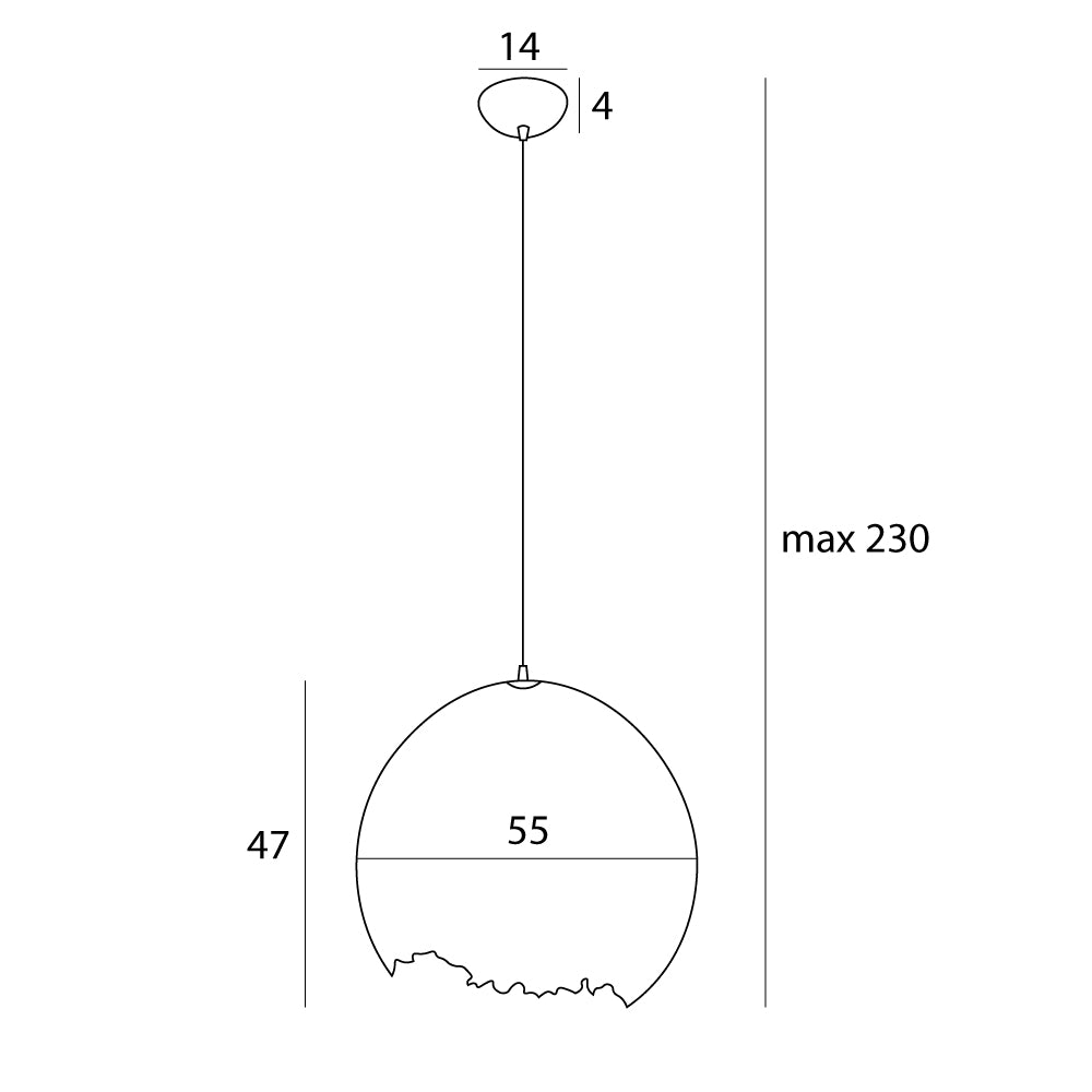 Nest Lampa Wisząca Biała P0539