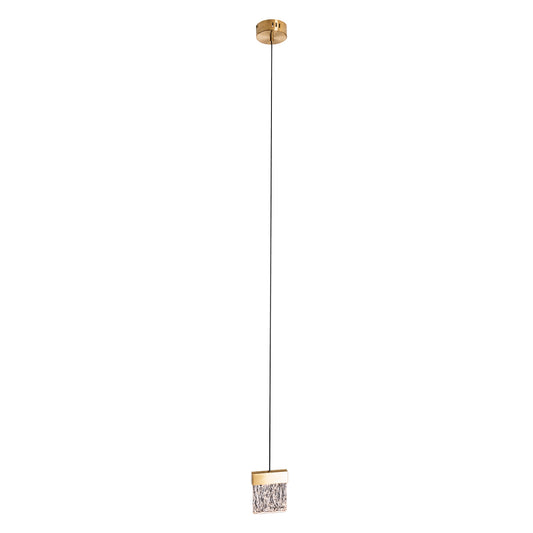 Vetro brąz Lampa Wisząca Brushed Gold