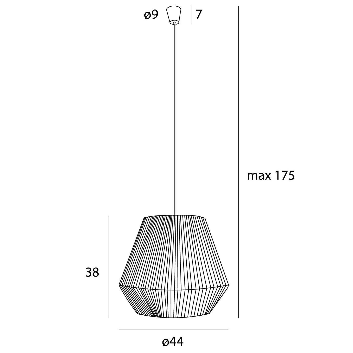 Praslin II Lampa Wisząca