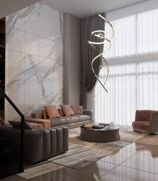 Lollipop Pendant Lamp Brass