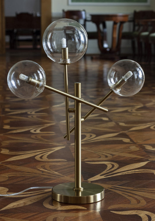 Lollipop lampa stołowa mosiądz