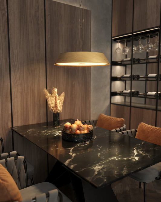 Tamago Oak Wood Hanging Lamp