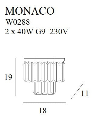 Monaco Pendant Lamp Gold P0423