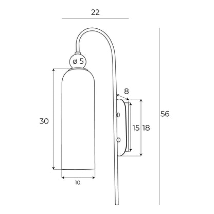Campanila Champagne Glass Kinkiet