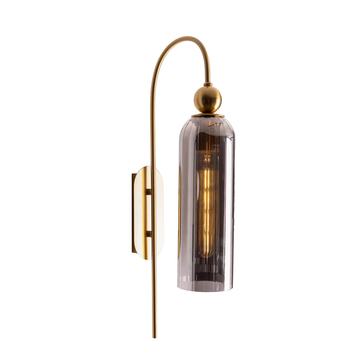 Campanila Smoky Glass Kinkiet