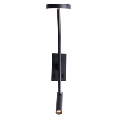 Ibiza kinkiet czarny 22cm