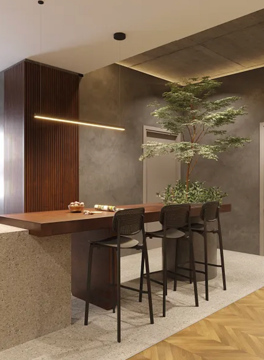 Trio 1 Dimmable Pendant Lamp Black P0310D