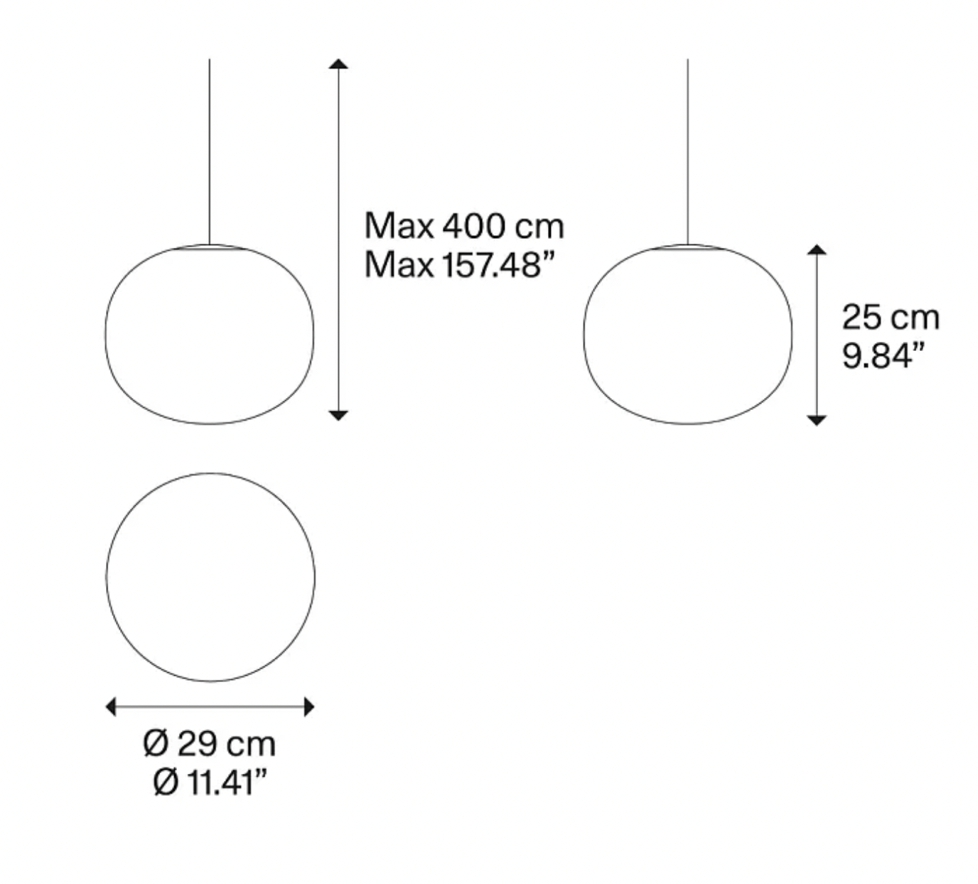 Volum Lampa Zwieszana 29 cm