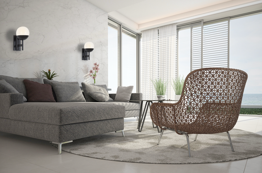 Dallas kinkiet czarny