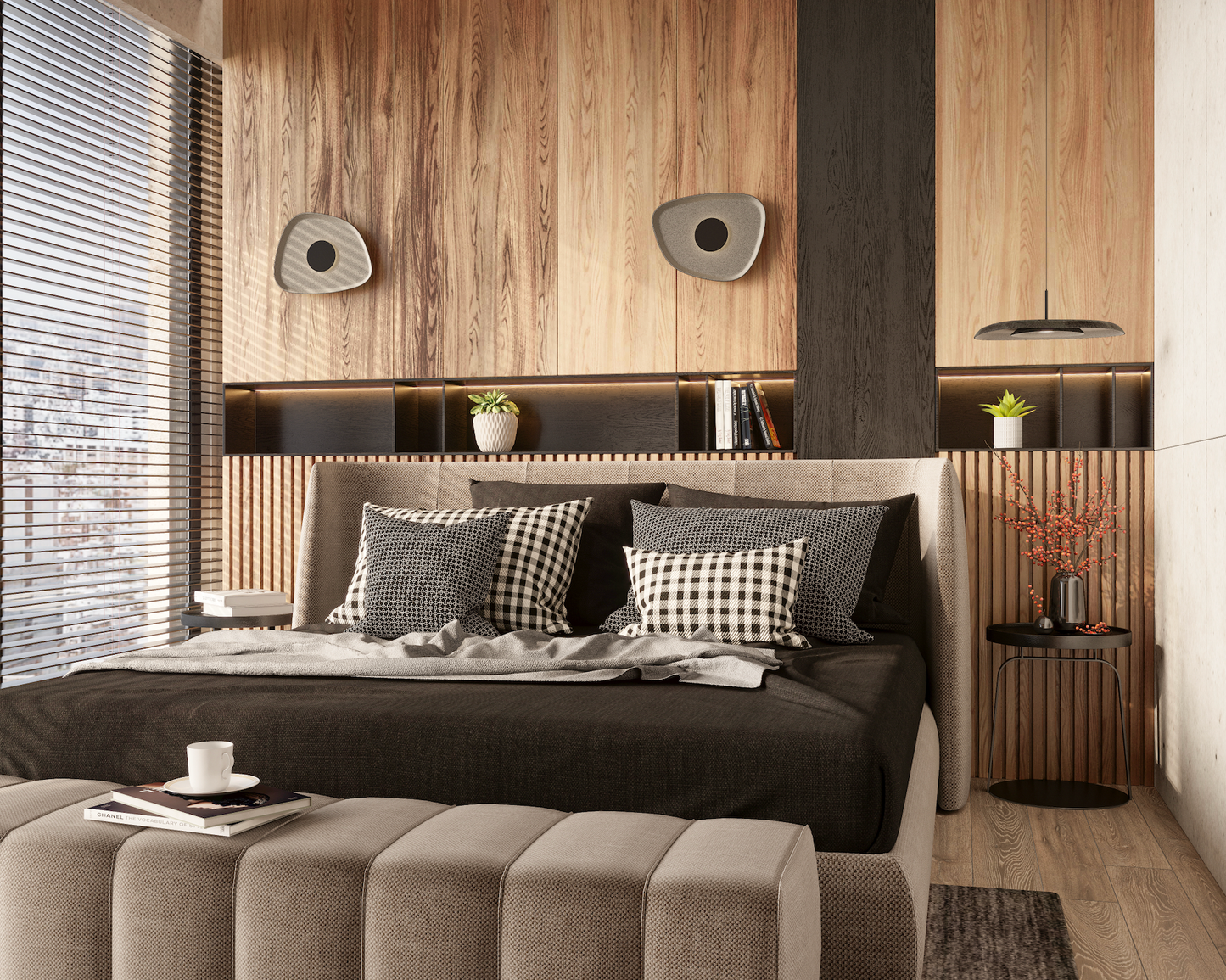 Deux Black&Grey kinkiet