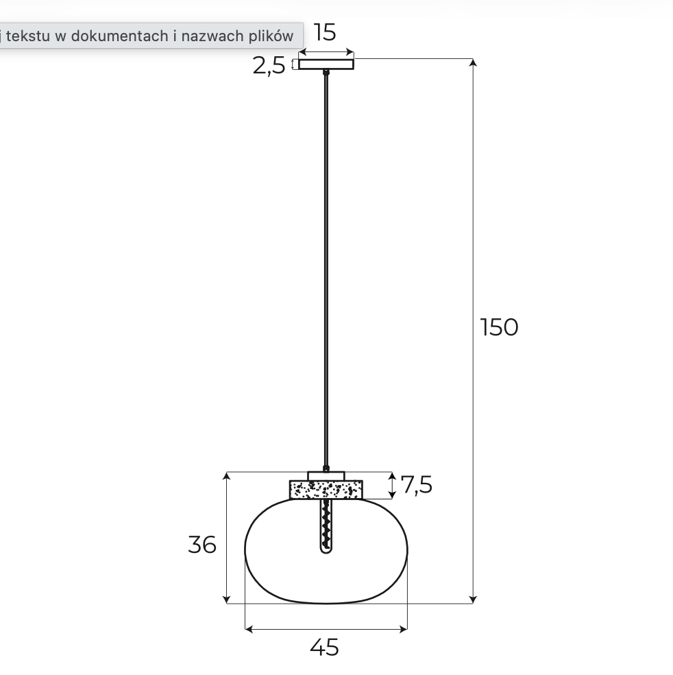 Lollipop Pendant Lamp Brass