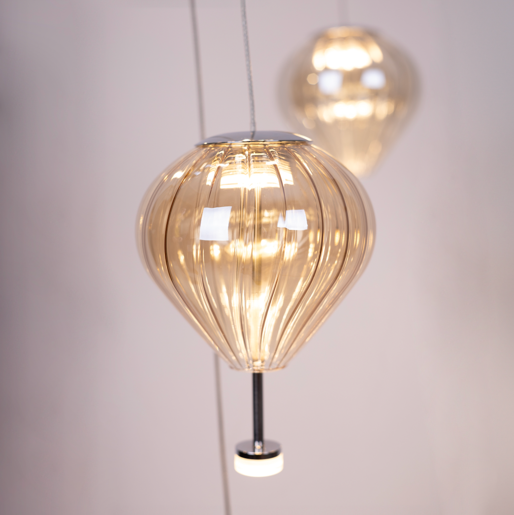 Lollipop Pendant Lamp Brass
