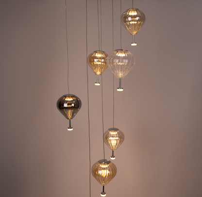 Lollipop Pendant Lamp Brass