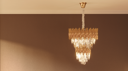 Vogue lampa wisząca złota