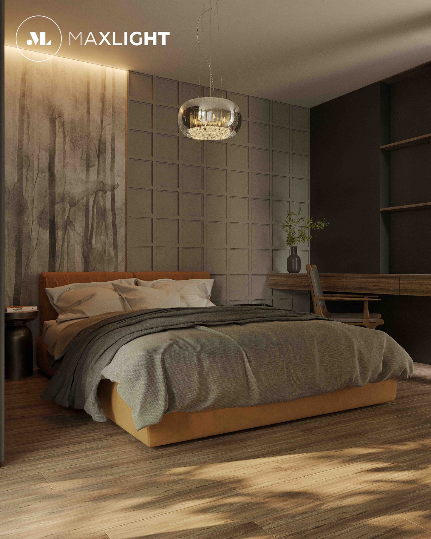 Lollipop Pendant Lamp Brass