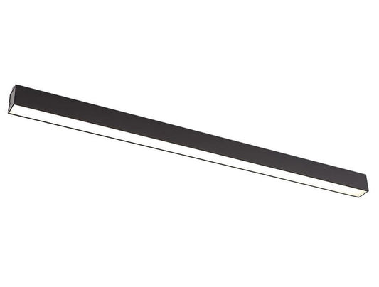 Lampa sufitowa linear 113cm czarna ściemniana