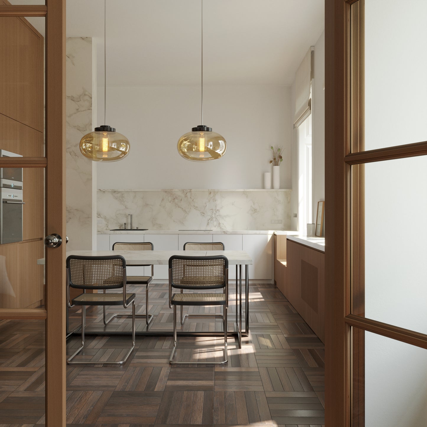 Lollipop Pendant Lamp Brass