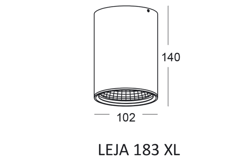 Sufitowa lampa hermetyczna LEJA 183 XL biała 900lm