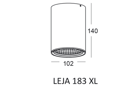 Sufitowa lampa hermetyczna LEJA 183 XL biała 900lm